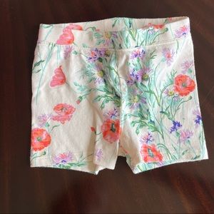 Floral stretchy shorts